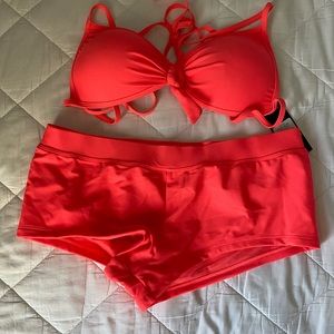 Quint soul push up coral vintage bikini